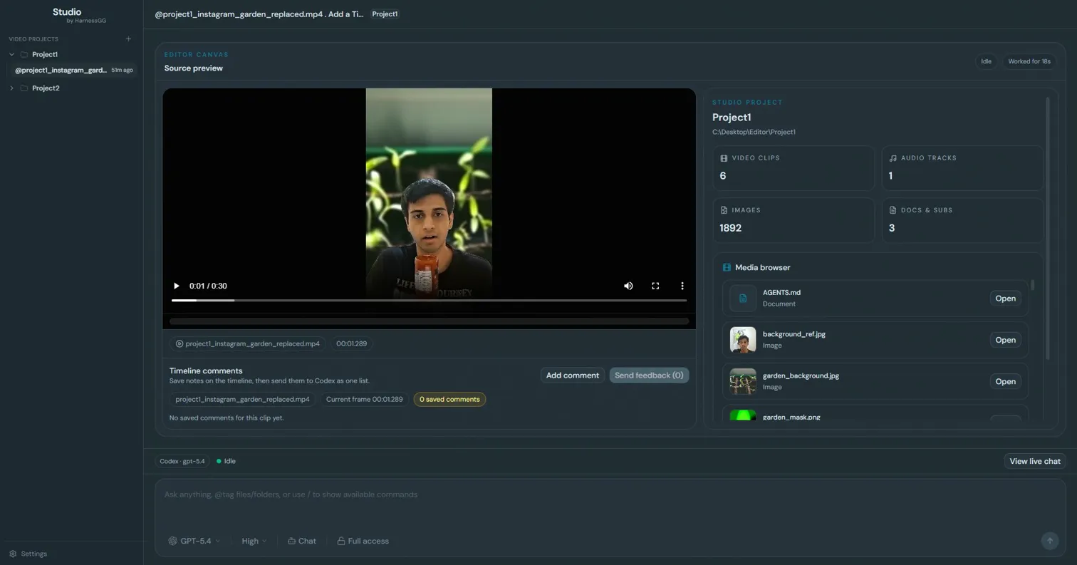 Studio interface screenshot 2